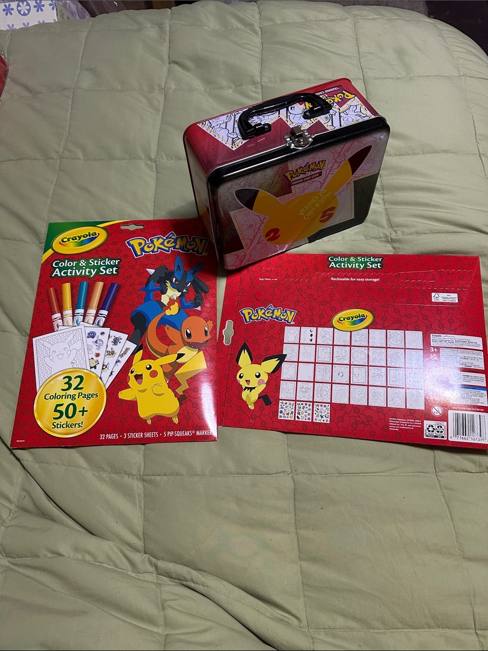 Crayola Pokemon and  Pikachu Tin
